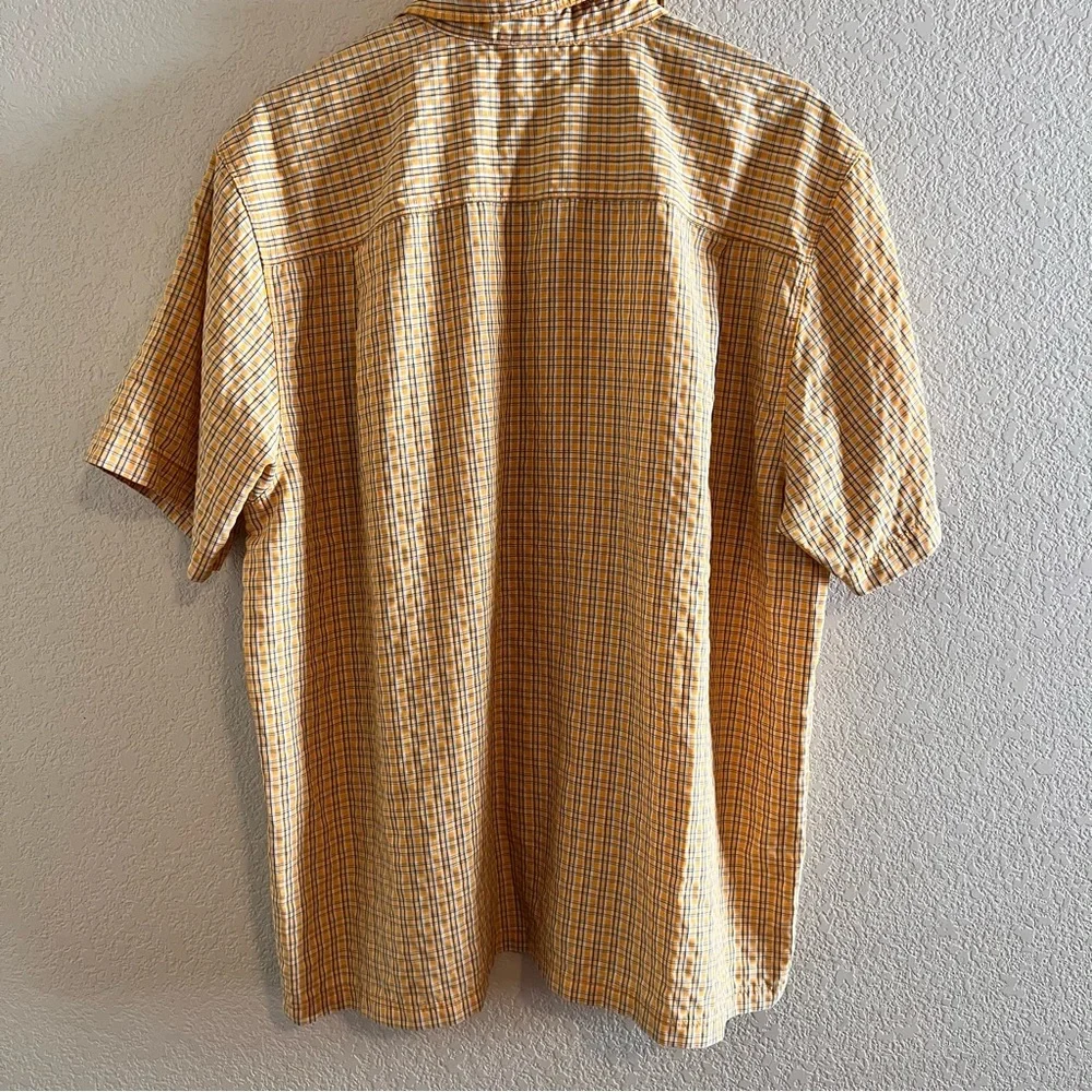 The North Face Short Sleeve Plaid Button Down Shirt Size XL